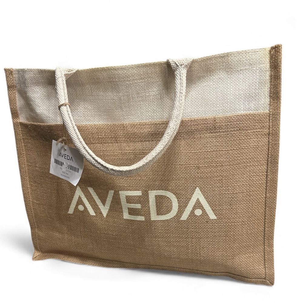 Aveda Natural Jute Tote Bag New